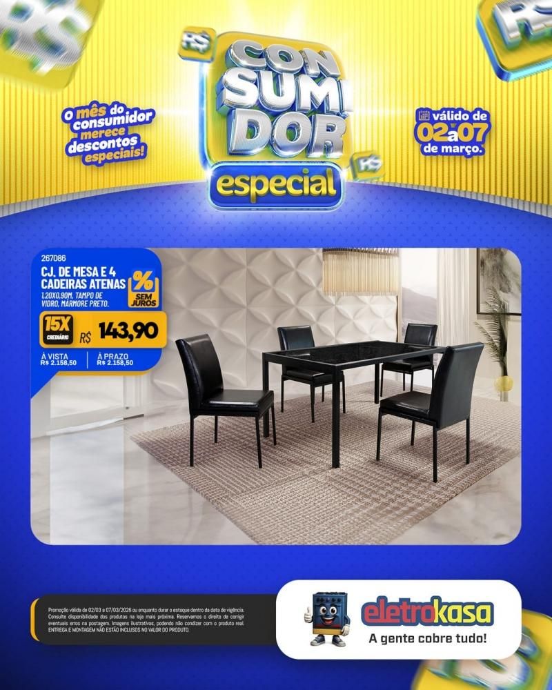 Mês do consumidor chegou trazendo ofertas imperdíveis na eletroKasa Mês do consumidor chegou trazendo ofertas imperdíveis na eletroKasa