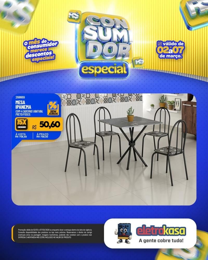 Mês do consumidor chegou trazendo ofertas imperdíveis na eletroKasa Mês do consumidor chegou trazendo ofertas imperdíveis na eletroKasa
