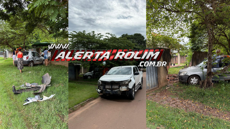 Motorista perde controle após batida e carro atinge muro de residência em Rolim de Moura – Vídeo Motorista perde controle após batida e carro atinge muro de residência em Rolim de Moura – Vídeo