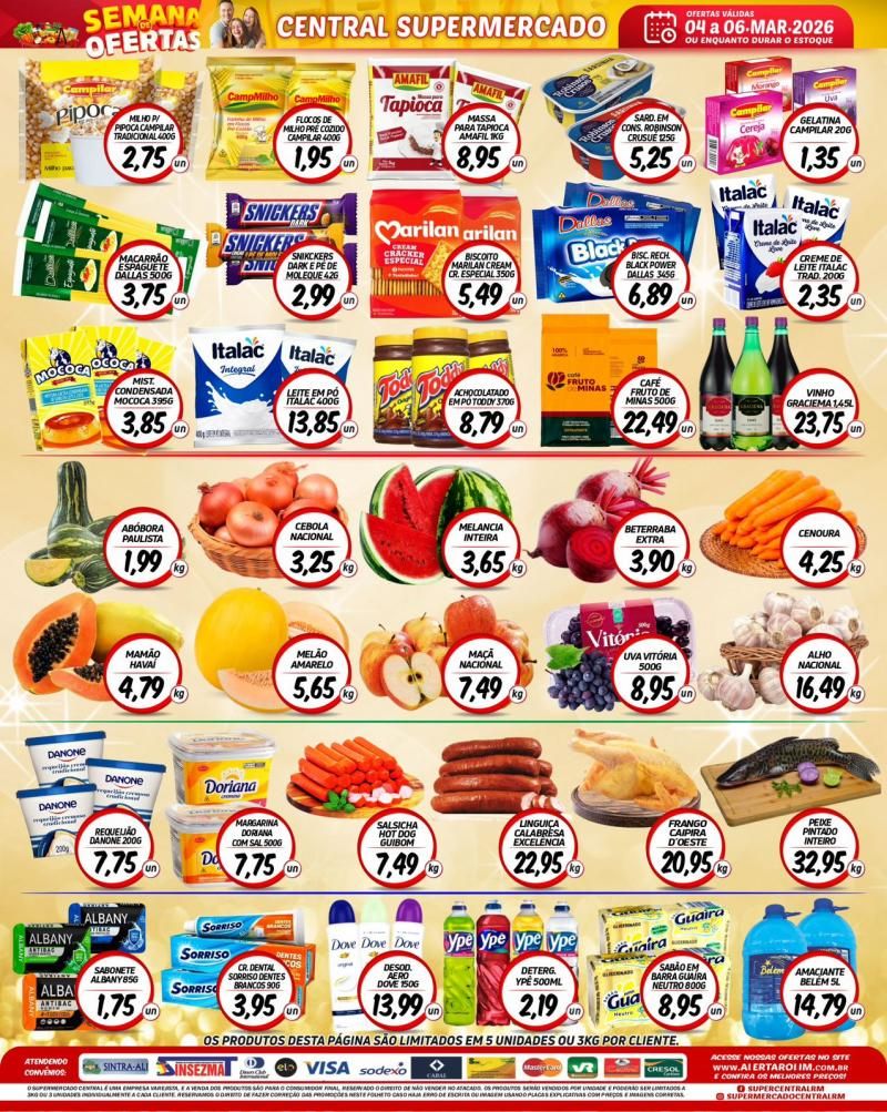 Ofertas Supermercado Central de Rolim de Moura Ofertas Supermercado Central de Rolim de Moura