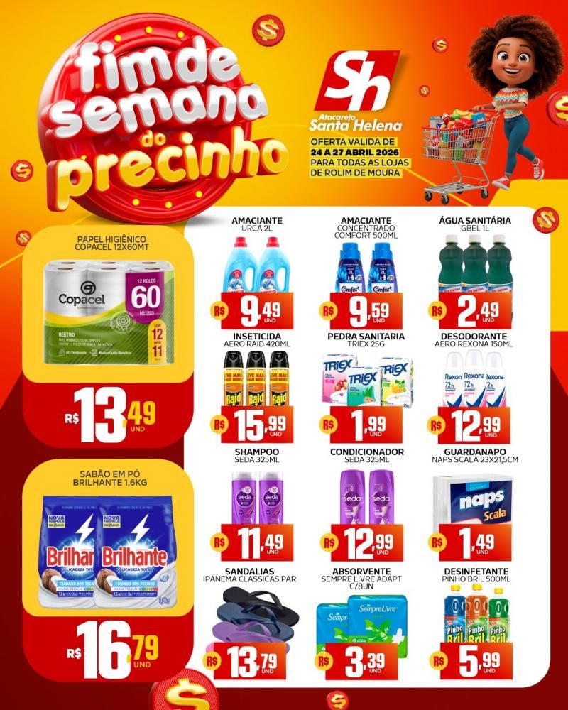 đ„ Fim de semana do precinho chegou com tudo! đ„ no Atacarejo Santa Helena de Rolim de Moura đ„ Fim de semana do precinho chegou com tudo! đ„ no Atacarejo Santa Helena de Rolim de Moura