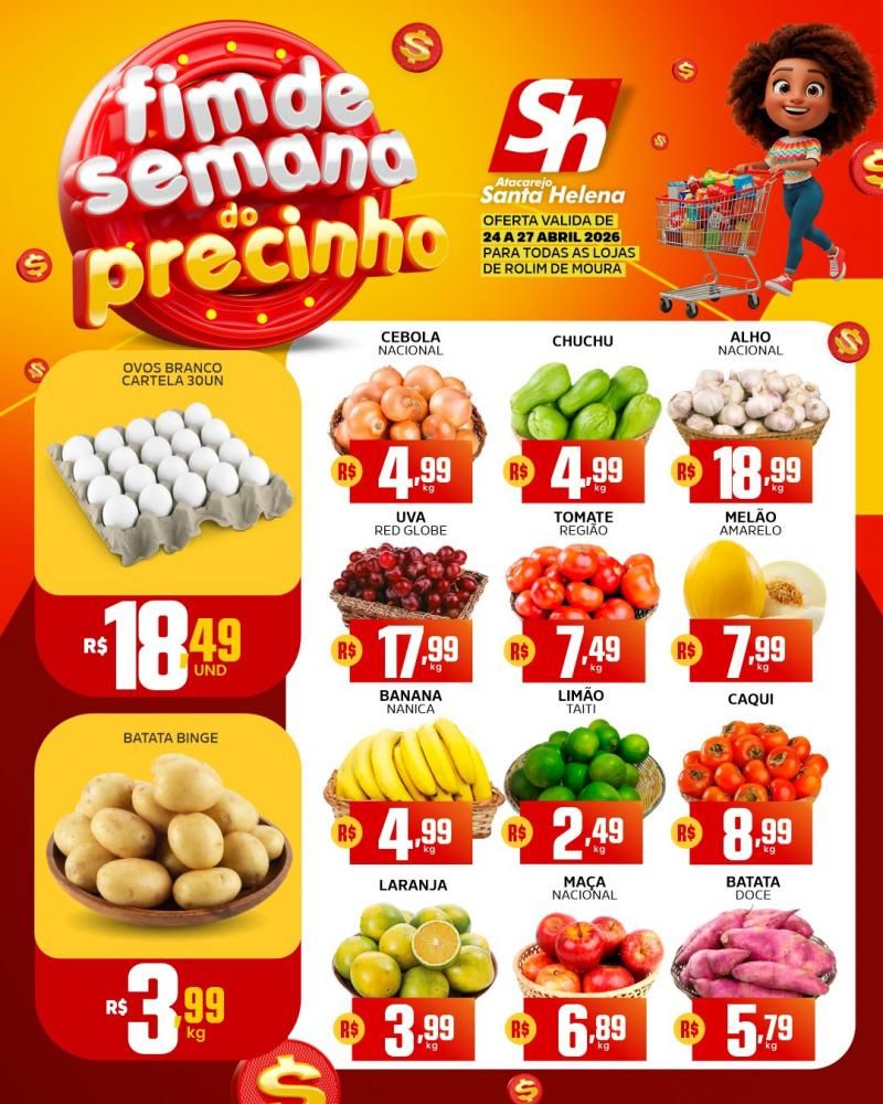 đ„ Fim de semana do precinho chegou com tudo! đ„ no Atacarejo Santa Helena de Rolim de Moura đ„ Fim de semana do precinho chegou com tudo! đ„ no Atacarejo Santa Helena de Rolim de Moura