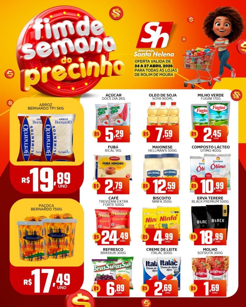 đ„ Fim de semana do precinho chegou com tudo! đ„ no Atacarejo Santa Helena de Rolim de Moura đ„ Fim de semana do precinho chegou com tudo! đ„ no Atacarejo Santa Helena de Rolim de Moura