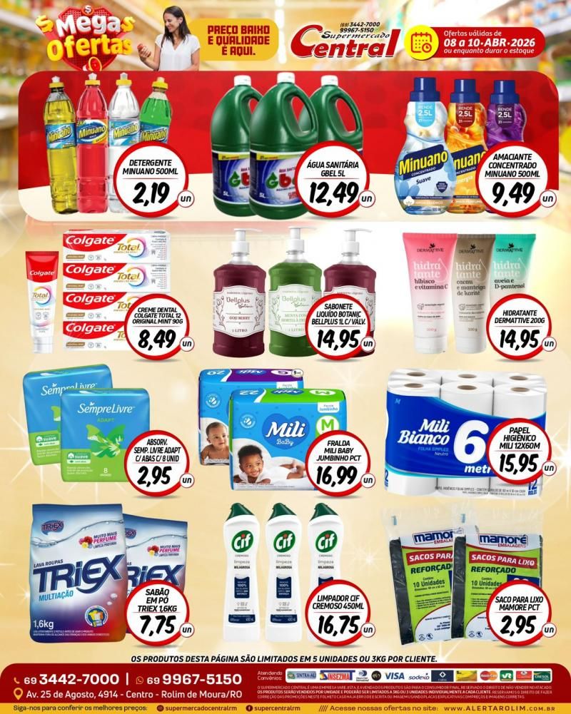 Mega ofertas do Supermercado Central de Rolim de Moura Mega ofertas do Supermercado Central de Rolim de Moura