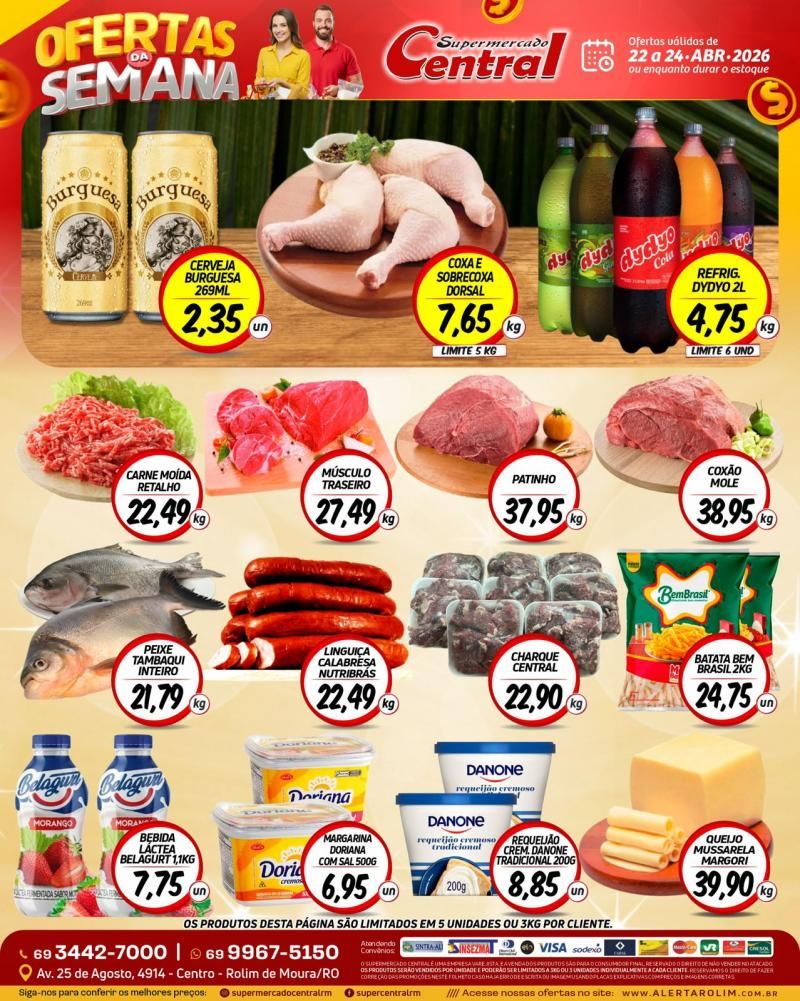 Ofertas da semana do Supermercado Central de Rolim de Moura Ofertas da semana do Supermercado Central de Rolim de Moura