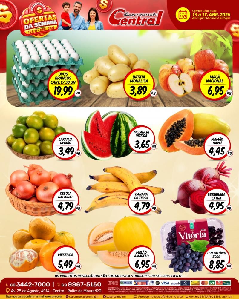 đ„ OFERTAS DA SEMANA IMPERDĂVEIS! đ„ do Supermercado Central de Rolim de Moura đ„ OFERTAS DA SEMANA IMPERDĂVEIS! đ„ do Supermercado Central de Rolim de Moura