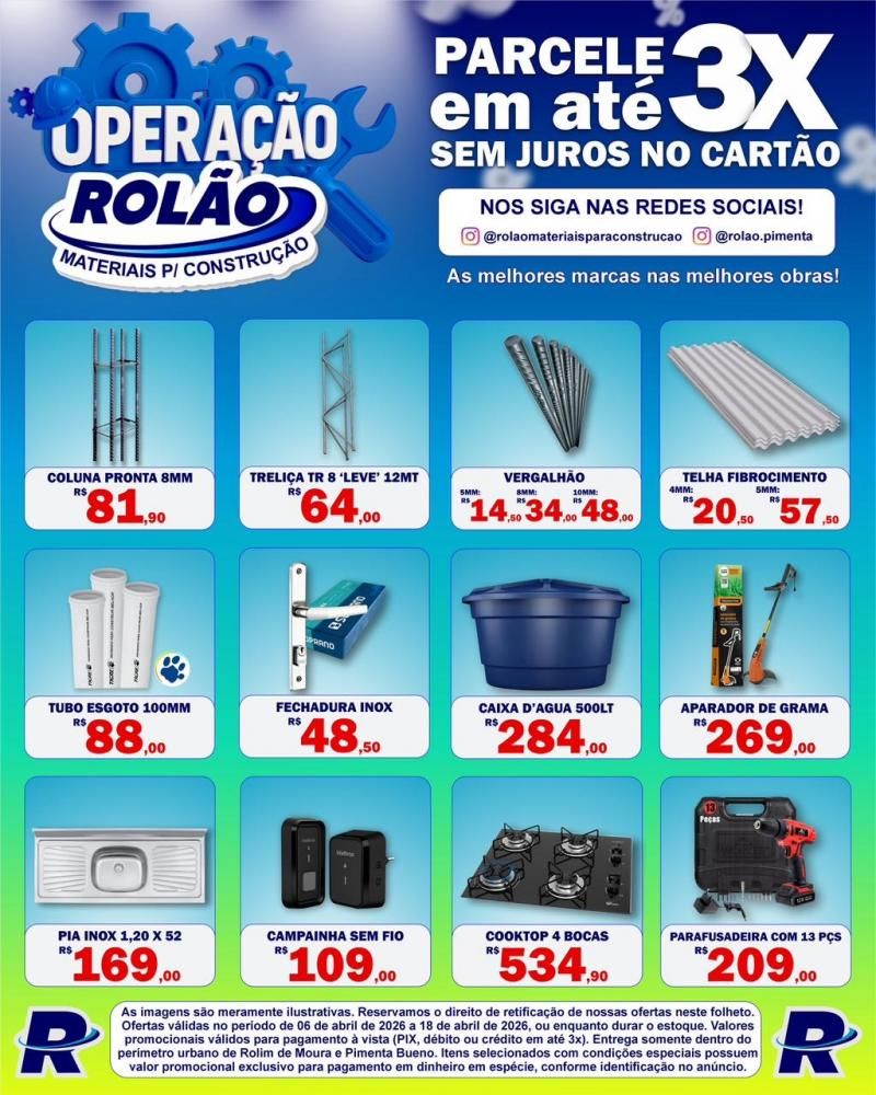 Ofertas e condições imperdíveis no Rolão Materiais para Construção Ofertas e condições imperdíveis no Rolão Materiais para Construção