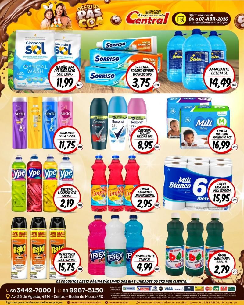 Ofertas Supermercado Central de Rolim de Moura Ofertas Supermercado Central de Rolim de Moura