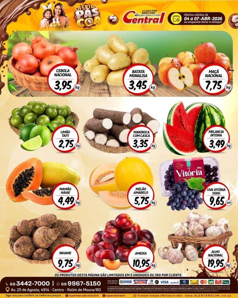Ofertas Supermercado Central de Rolim de Moura Ofertas Supermercado Central de Rolim de Moura