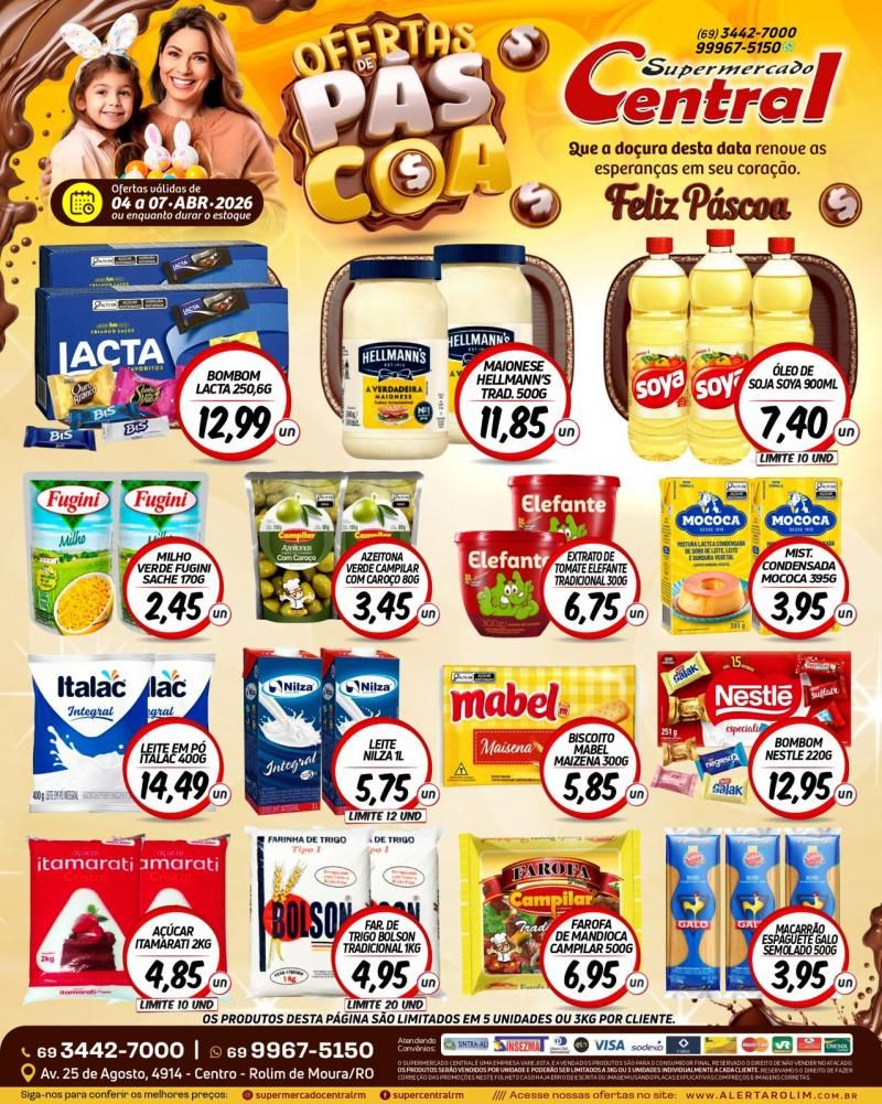 Ofertas Supermercado Central de Rolim de Moura Ofertas Supermercado Central de Rolim de Moura