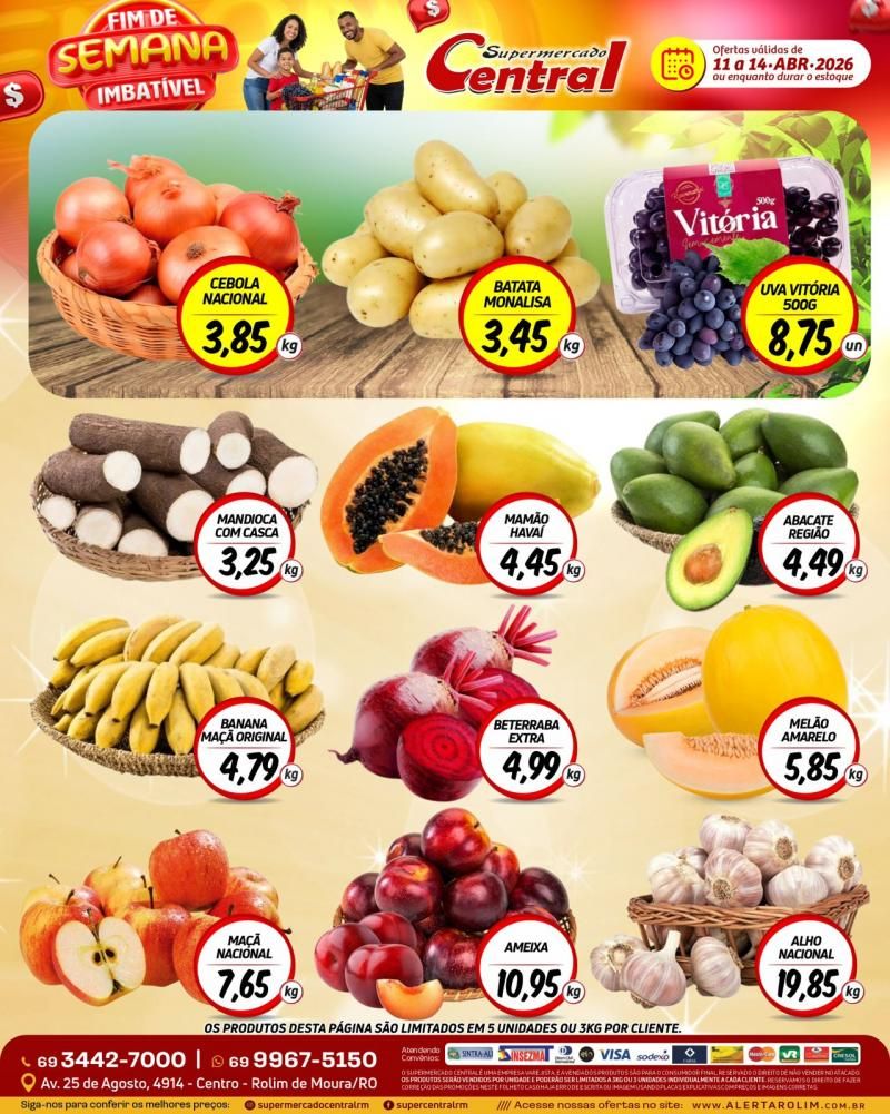 Ofertas Supermercado Central de Rolim de Moura Ofertas Supermercado Central de Rolim de Moura