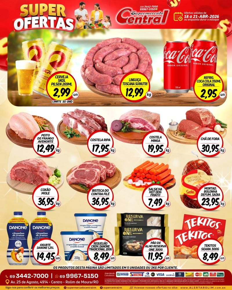 Ofertas Supermercado Central de Rolim de Moura Ofertas Supermercado Central de Rolim de Moura