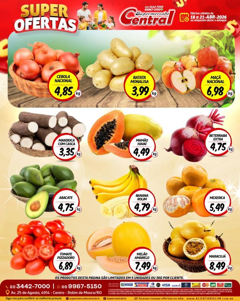 Ofertas Supermercado Central de Rolim de Moura Ofertas Supermercado Central de Rolim de Moura