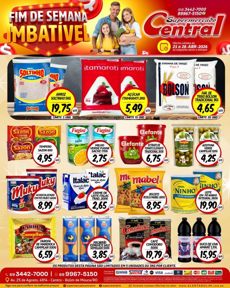 Ofertas Supermercado Central de Rolim de Moura Ofertas Supermercado Central de Rolim de Moura
