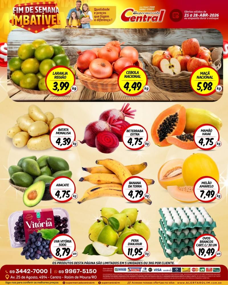 Ofertas Supermercado Central de Rolim de Moura Ofertas Supermercado Central de Rolim de Moura