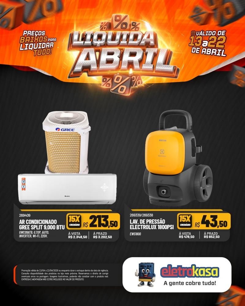 Preços baixos para liquidar tudo nas lojas eletroKasa Preços baixos para liquidar tudo nas lojas eletroKasa