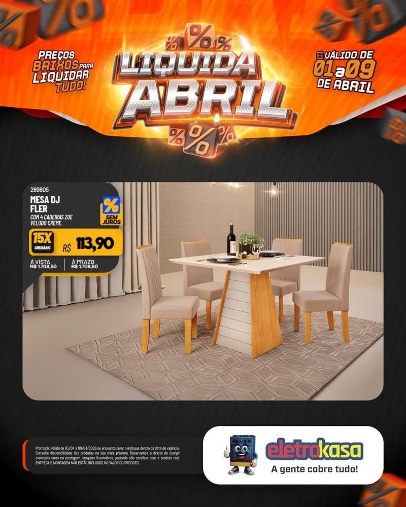 Promoção imperdível com preços baixos para liquidar tudo nas lojas eletroKasa, em Rolim de Moura Promoção imperdível com preços baixos para liquidar tudo nas lojas eletroKasa, em Rolim de Moura