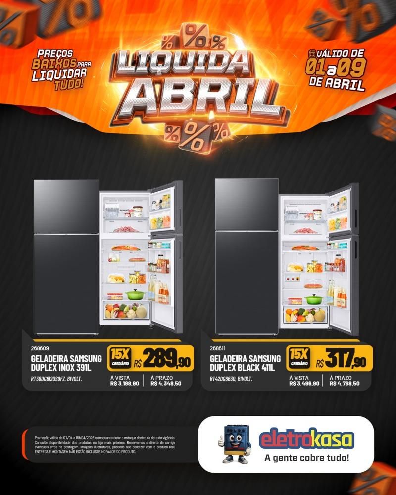 Promoção imperdível com preços baixos para liquidar tudo nas lojas eletroKasa, em Rolim de Moura Promoção imperdível com preços baixos para liquidar tudo nas lojas eletroKasa, em Rolim de Moura