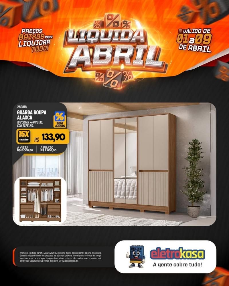 Promoção imperdível com preços baixos para liquidar tudo nas lojas eletroKasa, em Rolim de Moura Promoção imperdível com preços baixos para liquidar tudo nas lojas eletroKasa, em Rolim de Moura