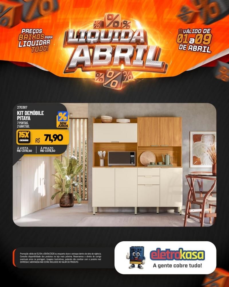 Promoção imperdível com preços baixos para liquidar tudo nas lojas eletroKasa, em Rolim de Moura Promoção imperdível com preços baixos para liquidar tudo nas lojas eletroKasa, em Rolim de Moura
