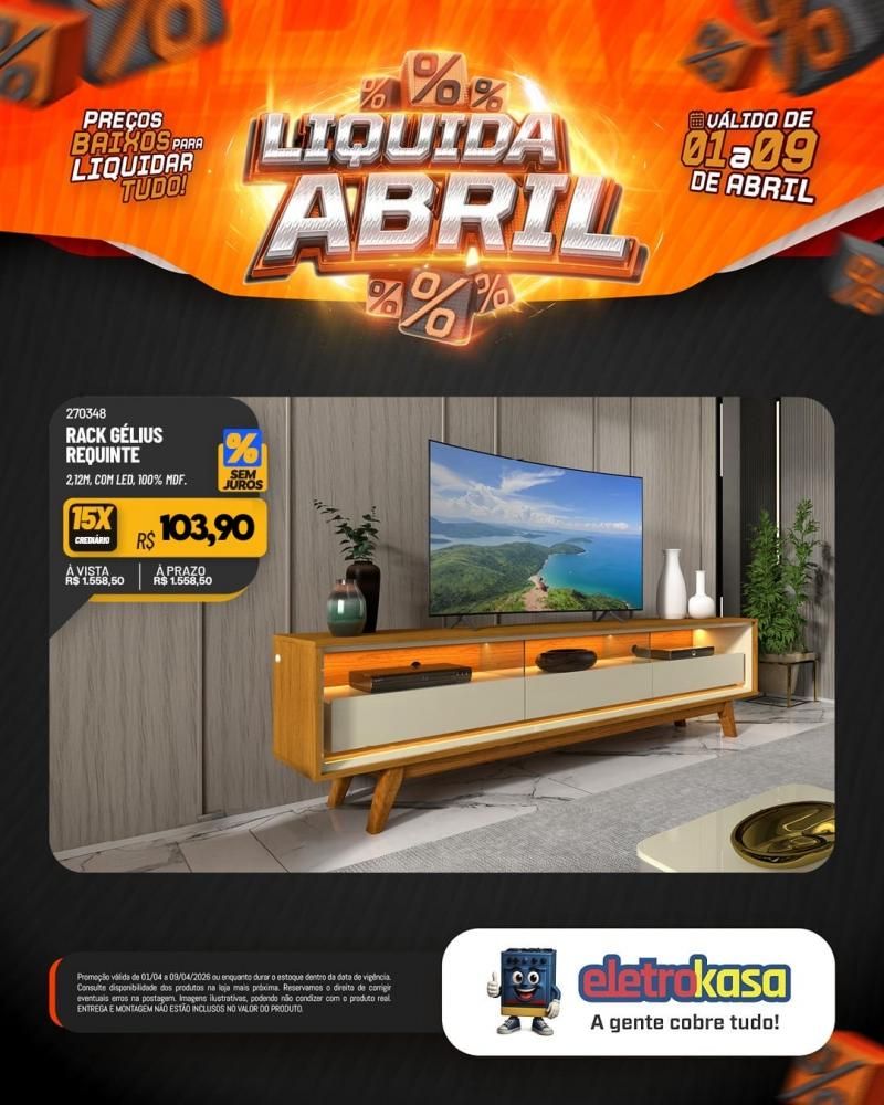 Promoção imperdível com preços baixos para liquidar tudo nas lojas eletroKasa, em Rolim de Moura Promoção imperdível com preços baixos para liquidar tudo nas lojas eletroKasa, em Rolim de Moura