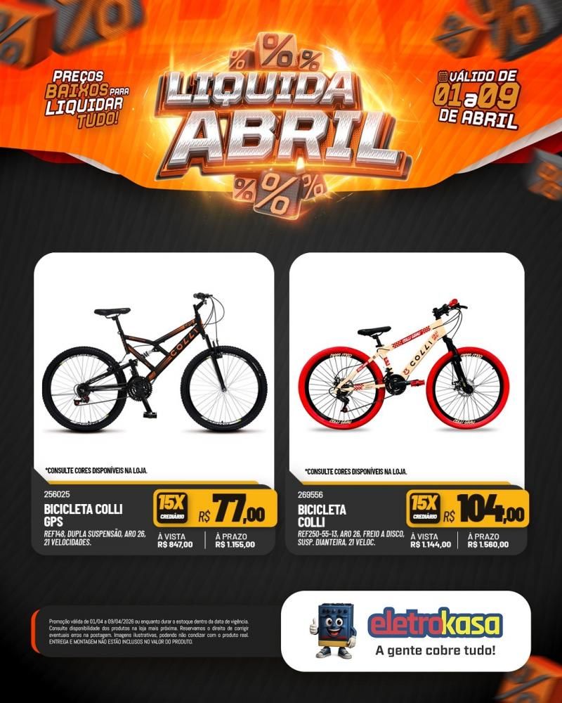 Promoção imperdível com preços baixos para liquidar tudo nas lojas eletroKasa, em Rolim de Moura Promoção imperdível com preços baixos para liquidar tudo nas lojas eletroKasa, em Rolim de Moura