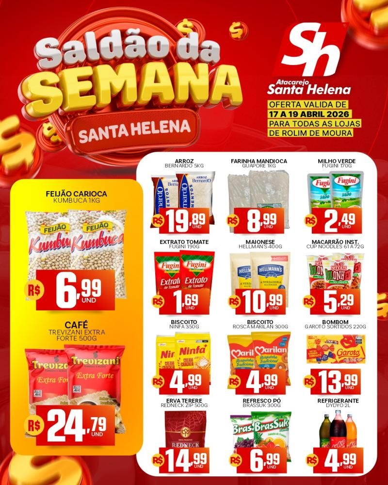 Saldão da Semana chegou no Atacarejo Santa Helena de Rolim de Moura Saldão da Semana chegou no Atacarejo Santa Helena de Rolim de Moura