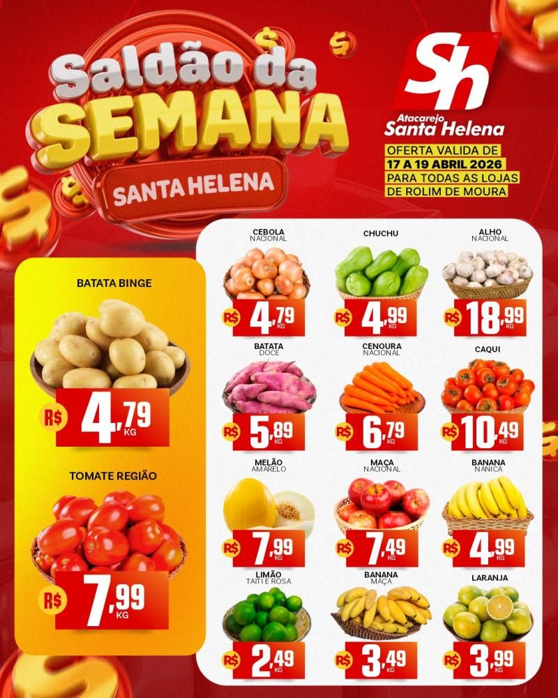 Saldão da Semana chegou no Atacarejo Santa Helena de Rolim de Moura Saldão da Semana chegou no Atacarejo Santa Helena de Rolim de Moura