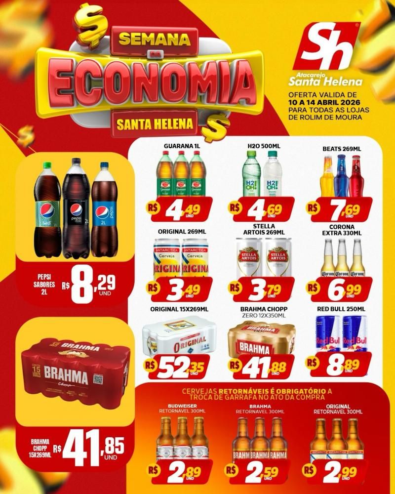 🔥 SEMANA DA ECONOMIA IMPERDÍVEL no Atacarejo Santa Helena de Rolim de Moura 🔥 SEMANA DA ECONOMIA IMPERDÍVEL no Atacarejo Santa Helena de Rolim de Moura