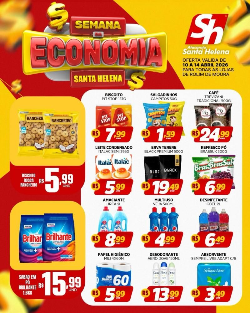 🔥 SEMANA DA ECONOMIA IMPERDÍVEL no Atacarejo Santa Helena de Rolim de Moura 🔥 SEMANA DA ECONOMIA IMPERDÍVEL no Atacarejo Santa Helena de Rolim de Moura