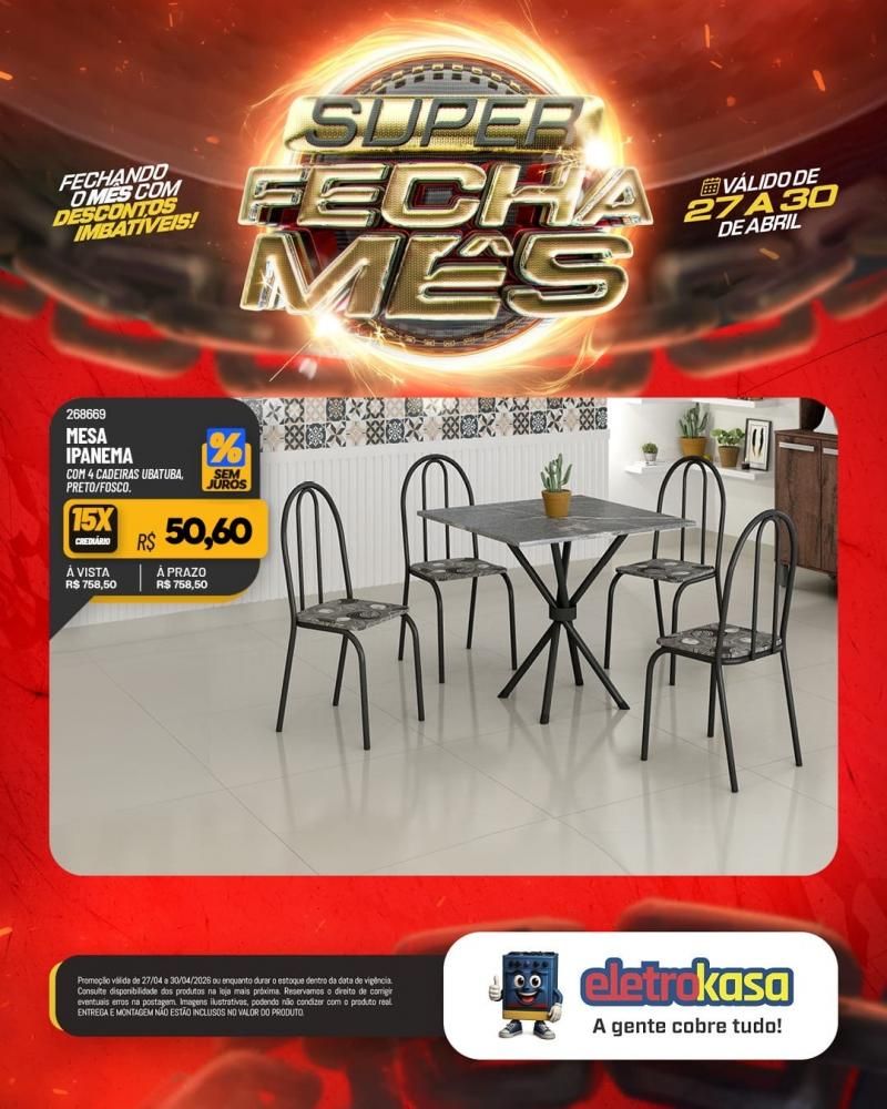 Super fecha mês com ofertas imperdíveis nas lojas eletroKasa, em Rolim de Moura Super fecha mês com ofertas imperdíveis nas lojas eletroKasa, em Rolim de Moura