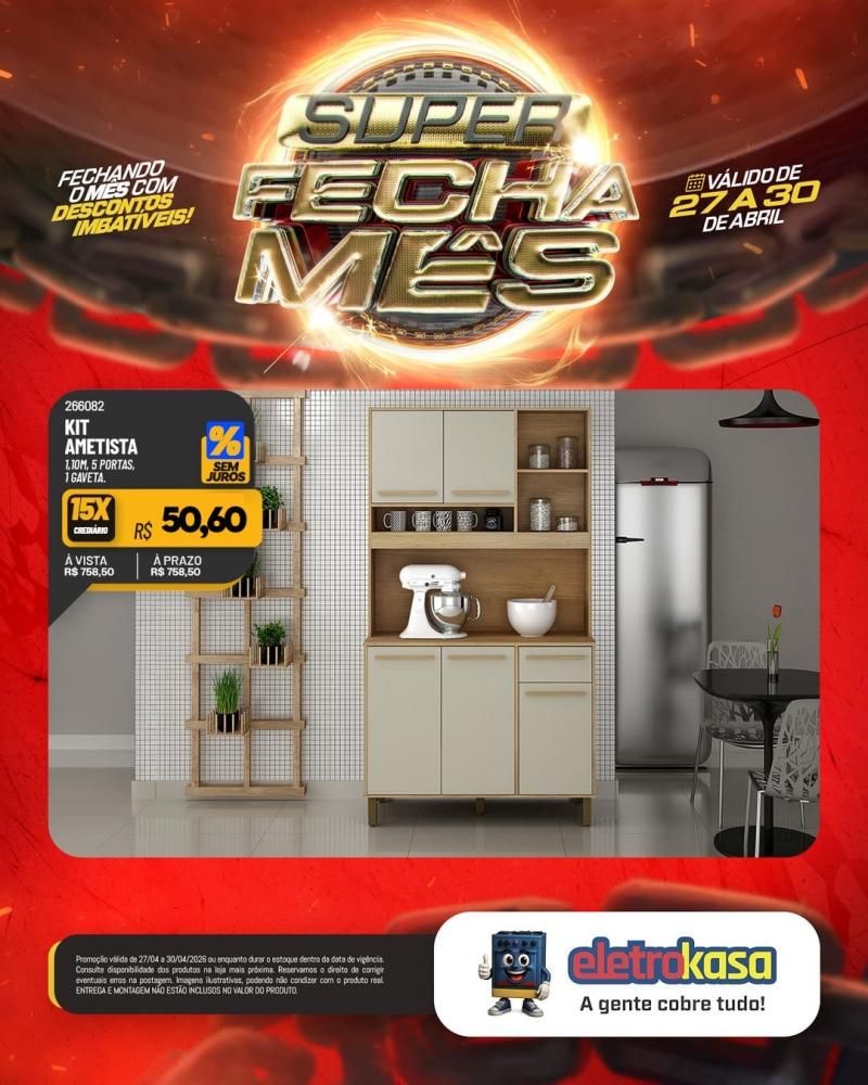 Super fecha mês com ofertas imperdíveis nas lojas eletroKasa, em Rolim de Moura Super fecha mês com ofertas imperdíveis nas lojas eletroKasa, em Rolim de Moura