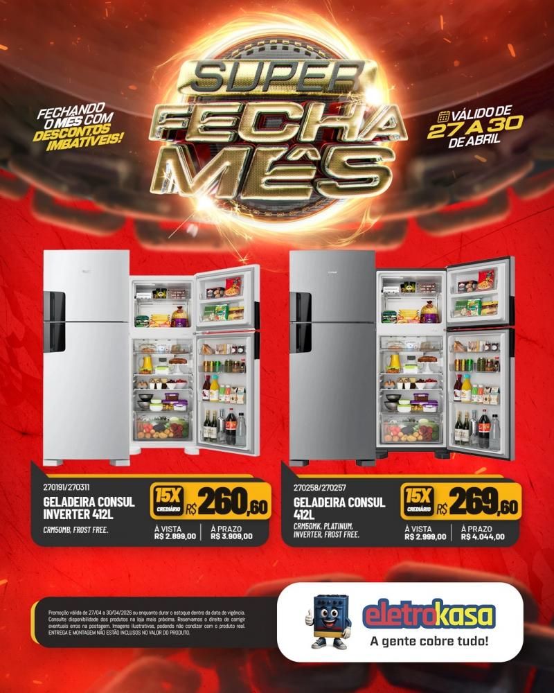 Super fecha mês com ofertas imperdíveis nas lojas eletroKasa, em Rolim de Moura Super fecha mês com ofertas imperdíveis nas lojas eletroKasa, em Rolim de Moura