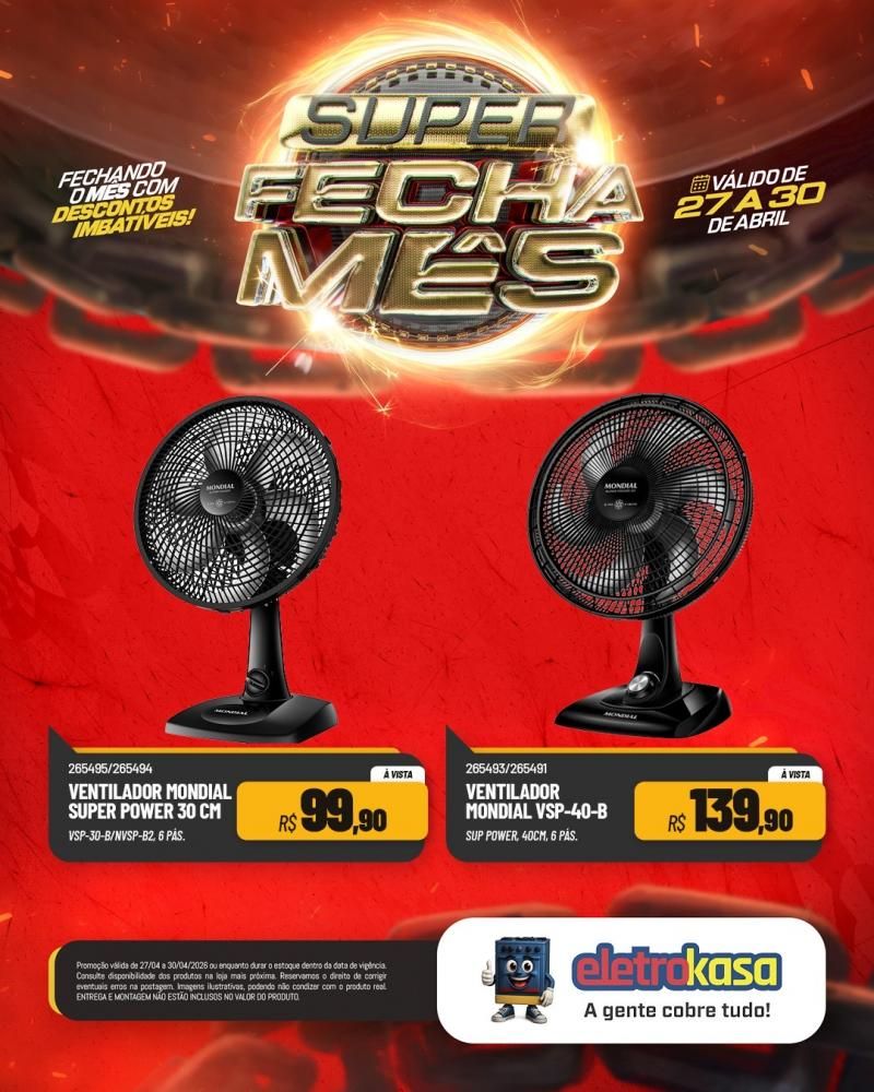 Super fecha mês com ofertas imperdíveis nas lojas eletroKasa, em Rolim de Moura Super fecha mês com ofertas imperdíveis nas lojas eletroKasa, em Rolim de Moura