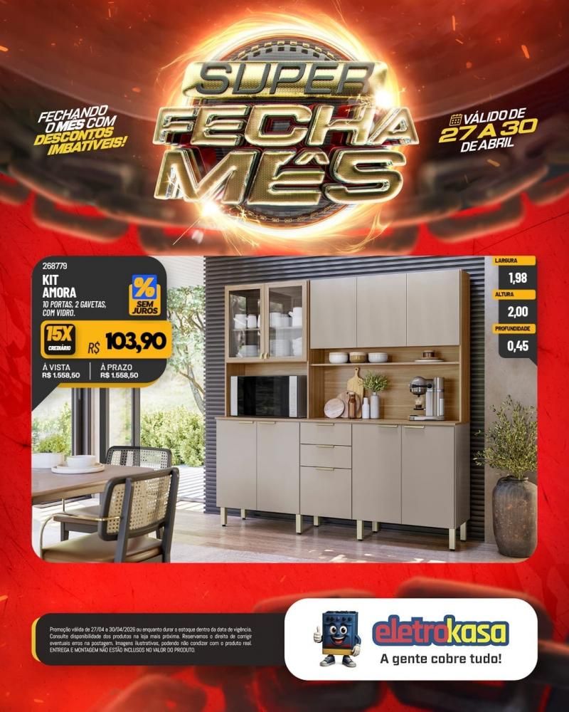 Super fecha mês com ofertas imperdíveis nas lojas eletroKasa, em Rolim de Moura Super fecha mês com ofertas imperdíveis nas lojas eletroKasa, em Rolim de Moura