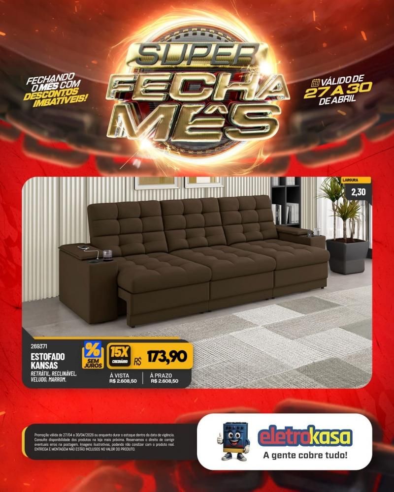 Super fecha mês com ofertas imperdíveis nas lojas eletroKasa, em Rolim de Moura Super fecha mês com ofertas imperdíveis nas lojas eletroKasa, em Rolim de Moura