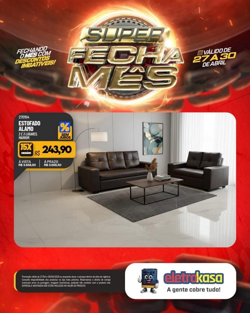 Super fecha mês com ofertas imperdíveis nas lojas eletroKasa, em Rolim de Moura Super fecha mês com ofertas imperdíveis nas lojas eletroKasa, em Rolim de Moura