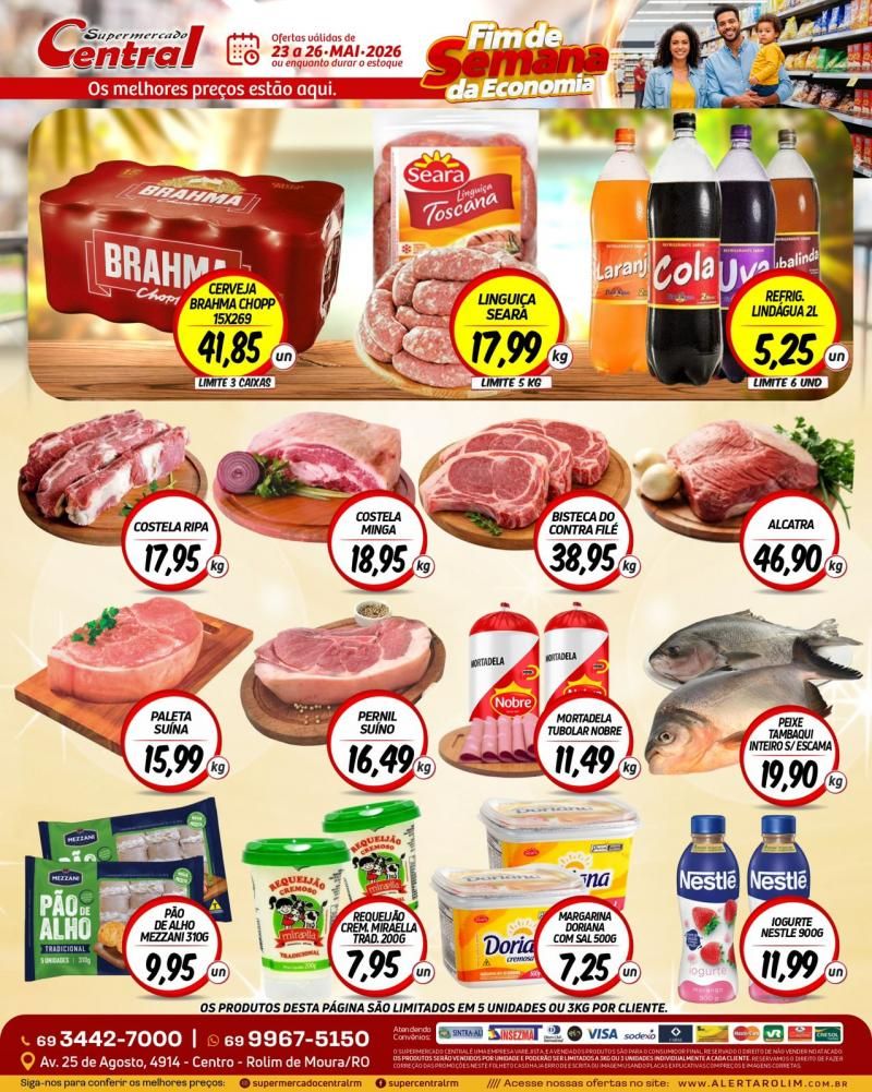 🛒 Fim de Semana da Economia é no Supermercado Central! 🛒 Fim de Semana da Economia é no Supermercado Central!