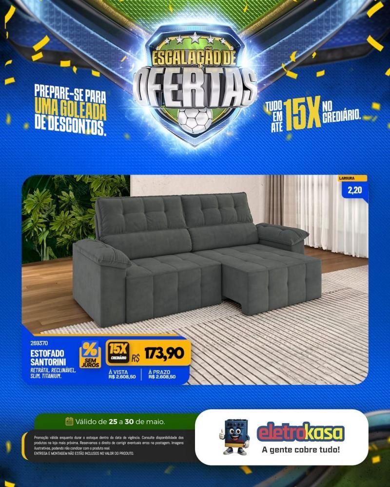 Ofertas com descontos imperdíveis e tudo em até 15X no crediário, nas lojas eletroKasa Ofertas com descontos imperdíveis e tudo em até 15X no crediário, nas lojas eletroKasa