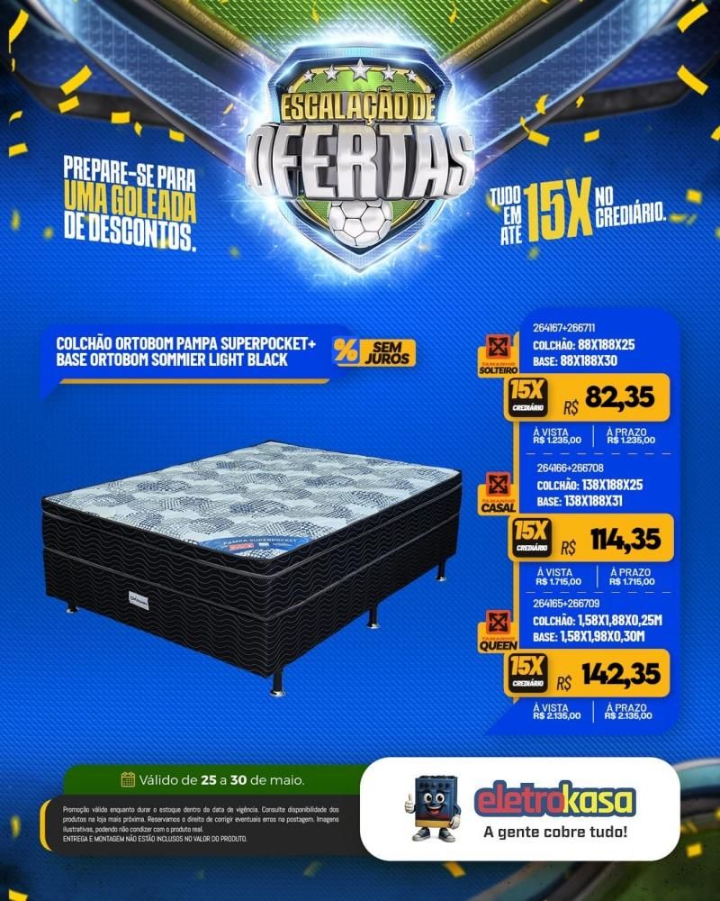 Ofertas com descontos imperdíveis e tudo em até 15X no crediário, nas lojas eletroKasa Ofertas com descontos imperdíveis e tudo em até 15X no crediário, nas lojas eletroKasa