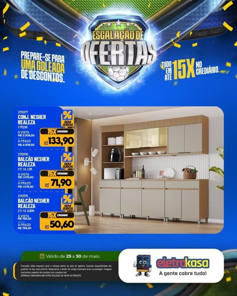 Ofertas com descontos imperdíveis e tudo em até 15X no crediário, nas lojas eletroKasa Ofertas com descontos imperdíveis e tudo em até 15X no crediário, nas lojas eletroKasa