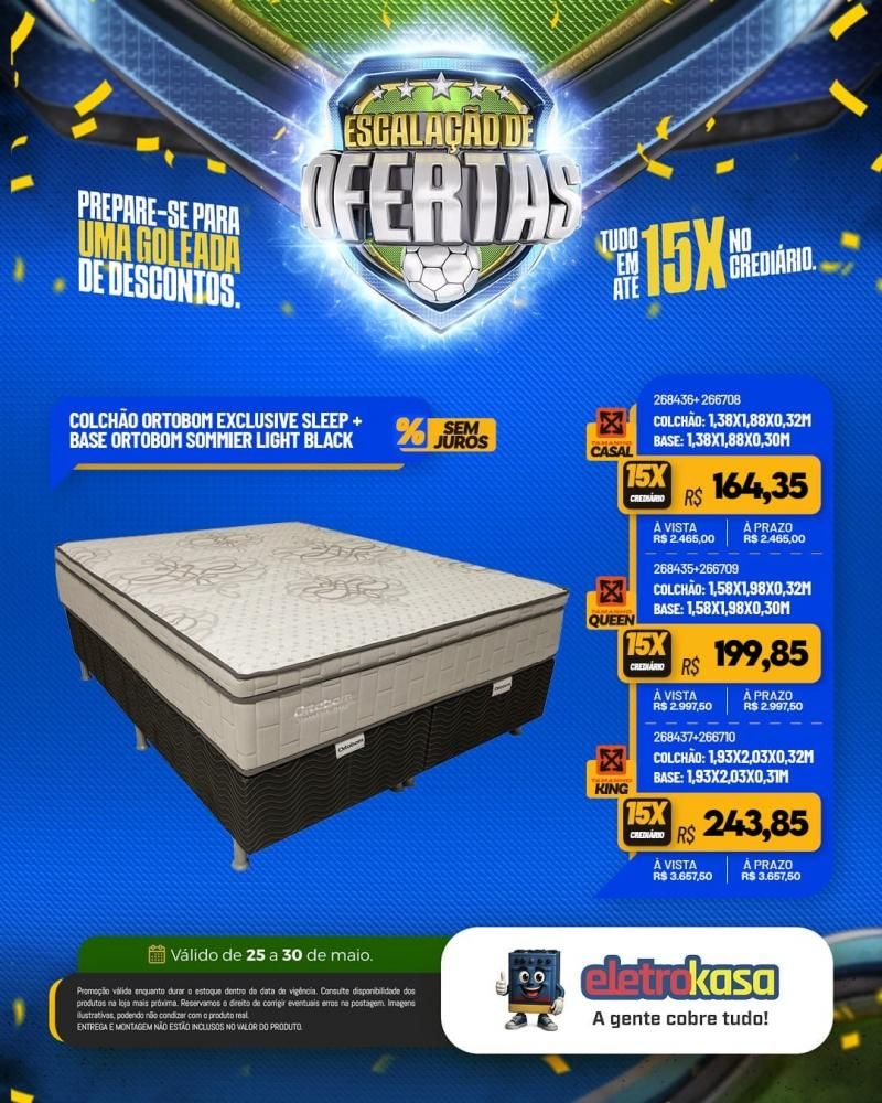 Ofertas com descontos imperdíveis e tudo em até 15X no crediário, nas lojas eletroKasa Ofertas com descontos imperdíveis e tudo em até 15X no crediário, nas lojas eletroKasa