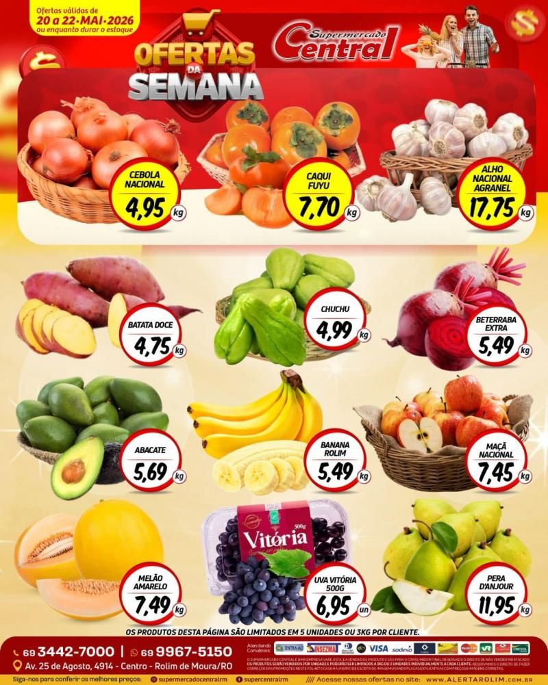 Ofertas do supermercado Central de Rolim de Moura Ofertas do supermercado Central de Rolim de Moura