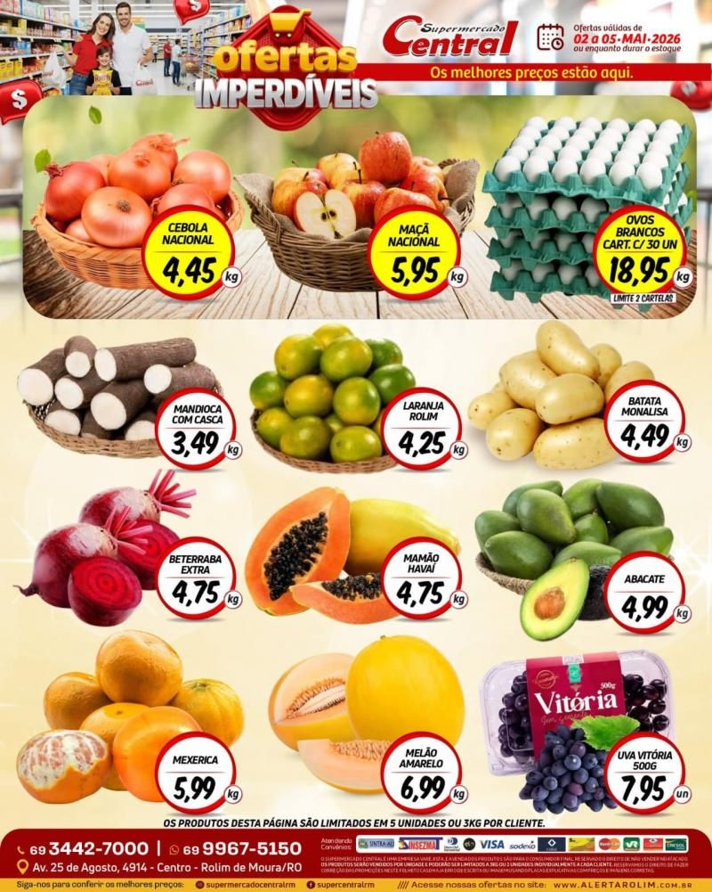 Ofertas Supermercado Central de Rolim de Moura Ofertas Supermercado Central de Rolim de Moura
