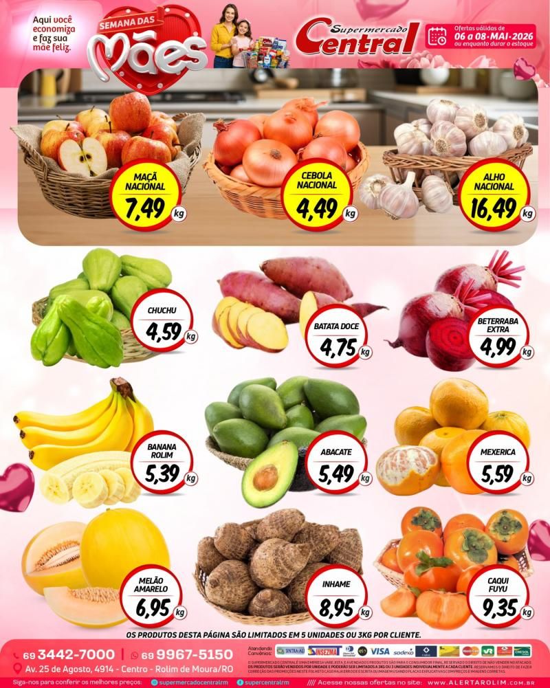 Ofertas Supermercado Central de Rolim de Moura Ofertas Supermercado Central de Rolim de Moura