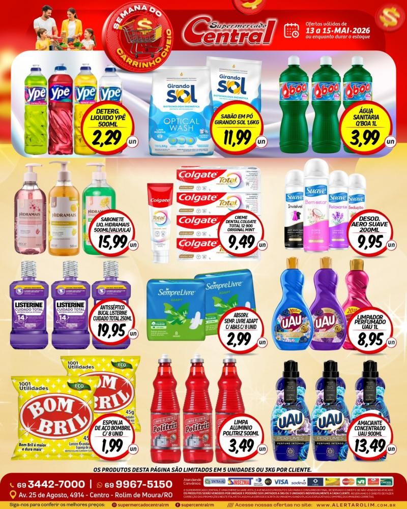 Ofertas Supermercado Central de Rolim de Moura Ofertas Supermercado Central de Rolim de Moura