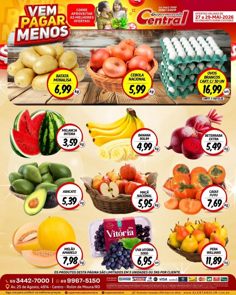 Ofertas Supermercado Central de Rolim de Moura Ofertas Supermercado Central de Rolim de Moura