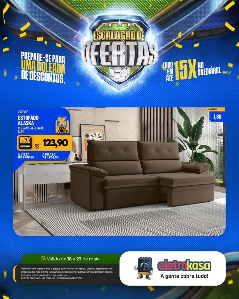 Prepare-se para uma verdadeira goleada de descontos nas lojas eletroKasa, em Rolim de Moura Prepare-se para uma verdadeira goleada de descontos nas lojas eletroKasa, em Rolim de Moura