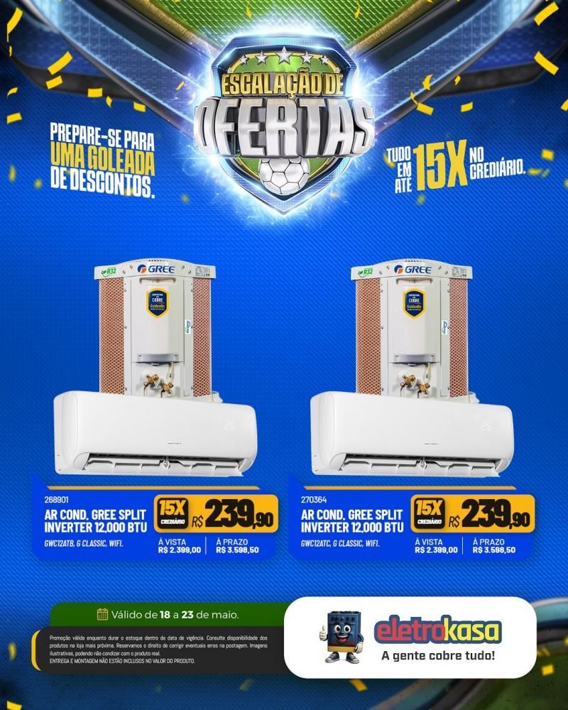 Prepare-se para uma verdadeira goleada de descontos nas lojas eletroKasa, em Rolim de Moura Prepare-se para uma verdadeira goleada de descontos nas lojas eletroKasa, em Rolim de Moura