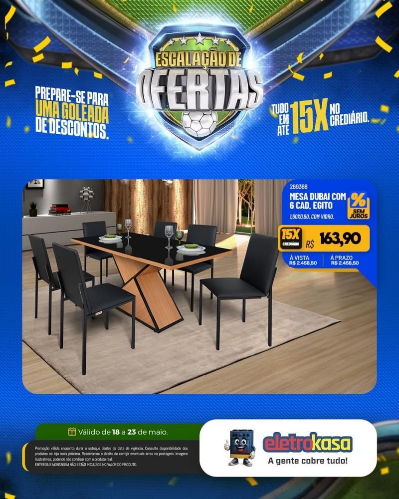 Prepare-se para uma verdadeira goleada de descontos nas lojas eletroKasa, em Rolim de Moura Prepare-se para uma verdadeira goleada de descontos nas lojas eletroKasa, em Rolim de Moura